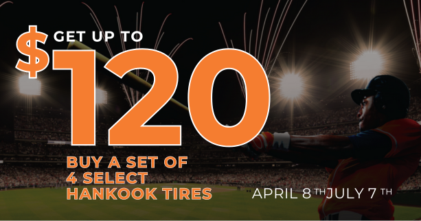 Up to $120 Rebate with Hankook Tires